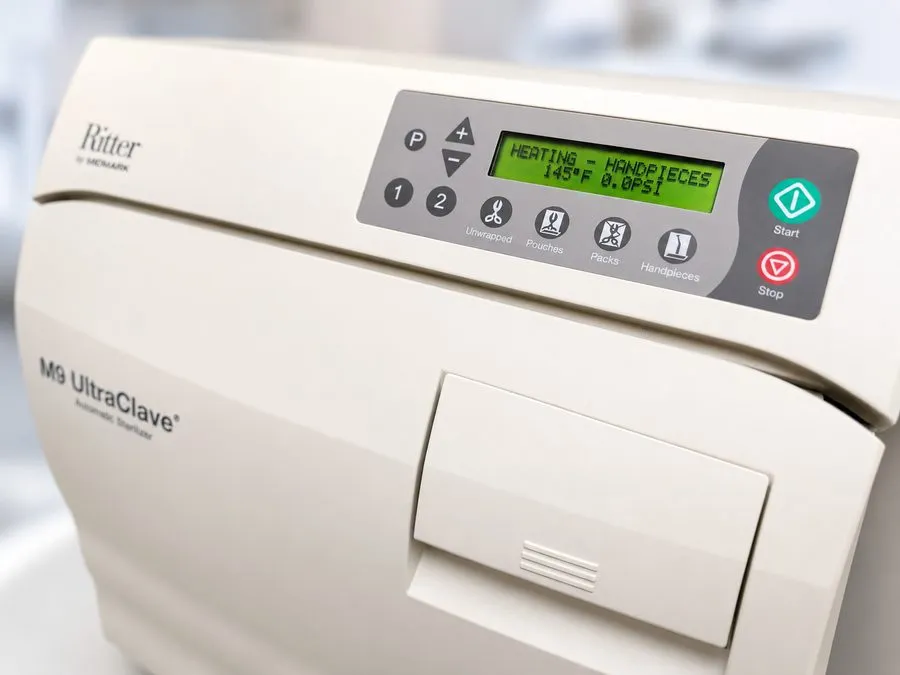 Ritter M9 UltraClave hospital-grade autoclave at SoftDental for sterilizing dental instruments