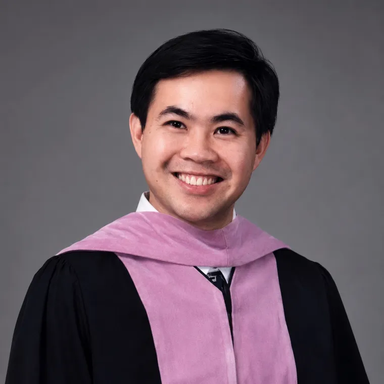Dr. Minh Nguyen at his dental school graduation in 1993